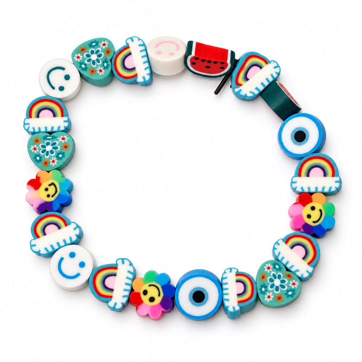 TT Bracelets apyrankė „Vaivorykštė ir šypsenėlės“