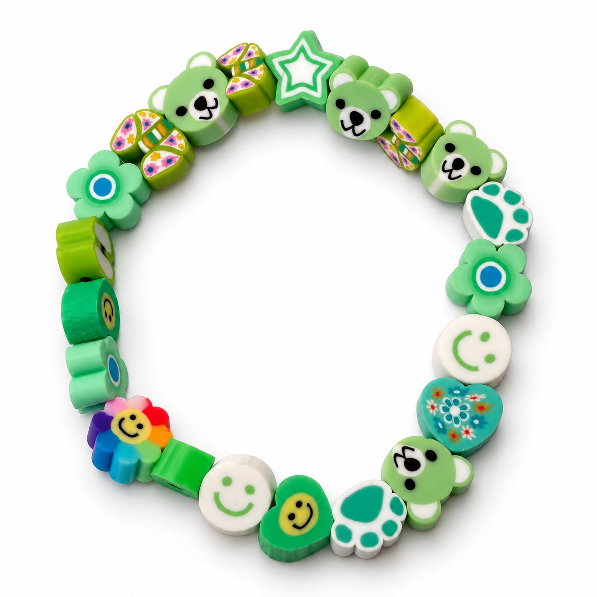 TT Bracelets apyrankė „Žalias meškiukas“
